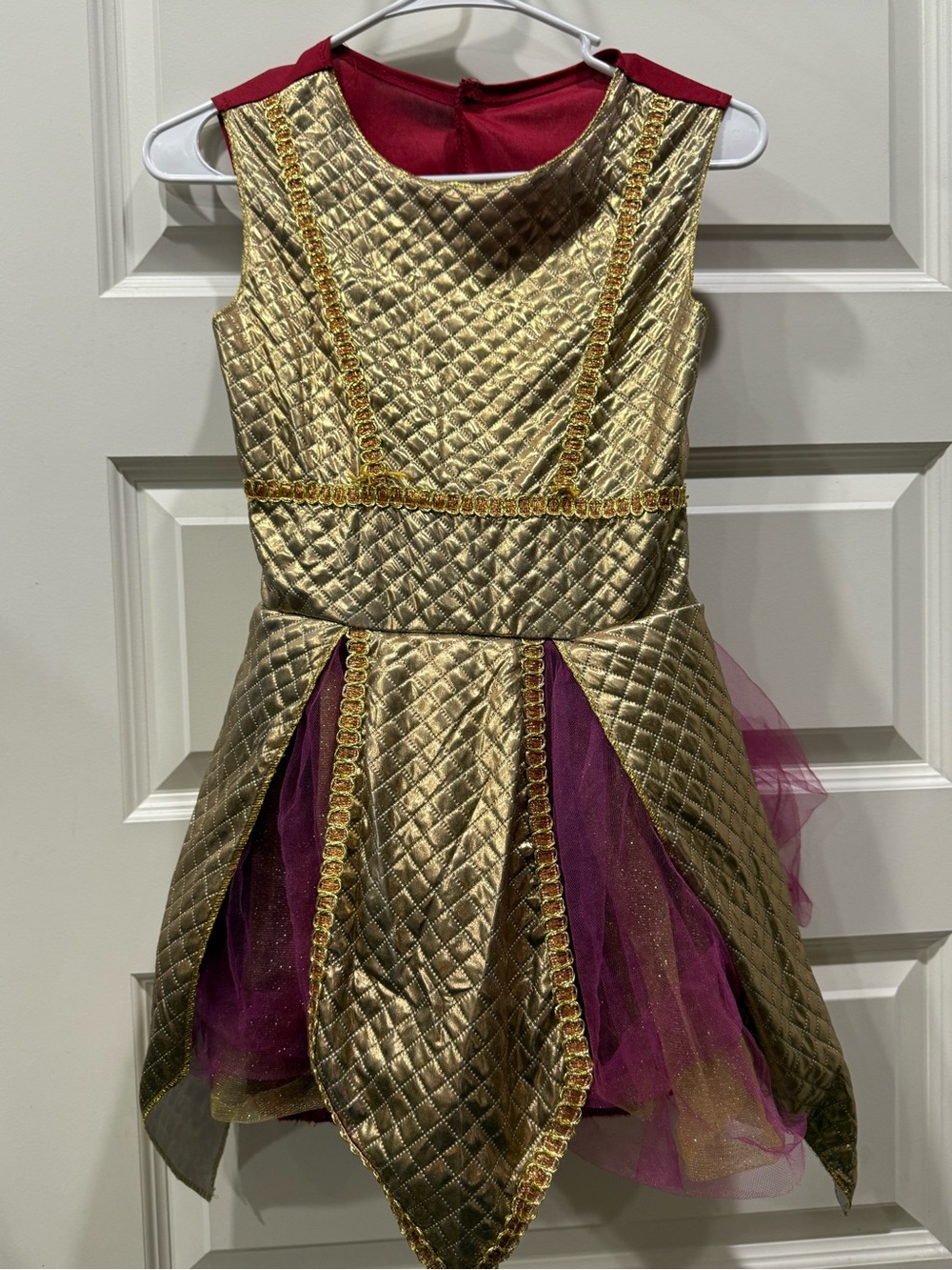 Rubie's Gold and Burgundy Warrior Princess Dress Costume Halloween